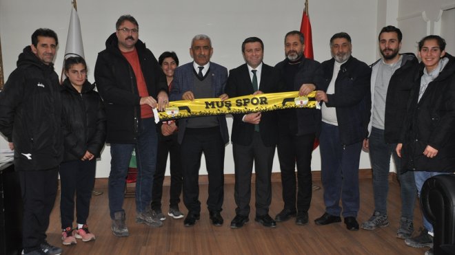 Muş ASKF Başkanı Türkan, Kaymakam Ocak'ı ziyaret etti