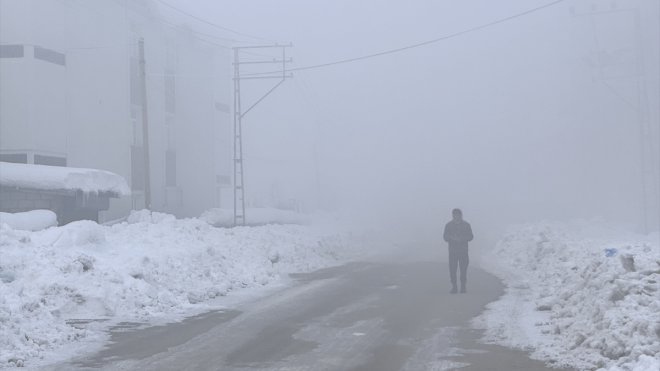 Van'da yüksek kesimlerde karla mücadele çalışmaları sürüyor