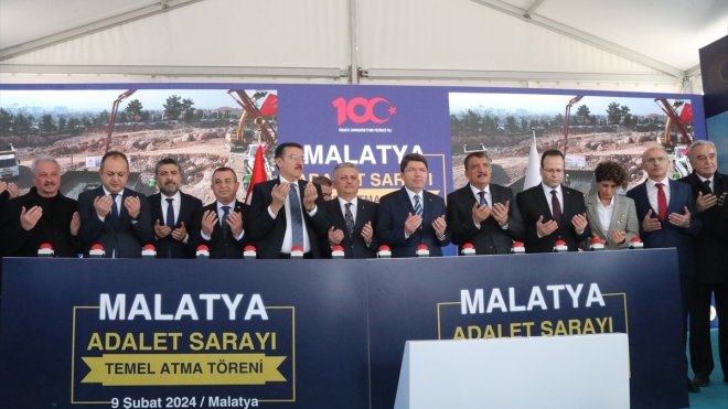 Adalet Bakanı Tunç, Malatya Adalet Sarayı Temel Atma Töreni