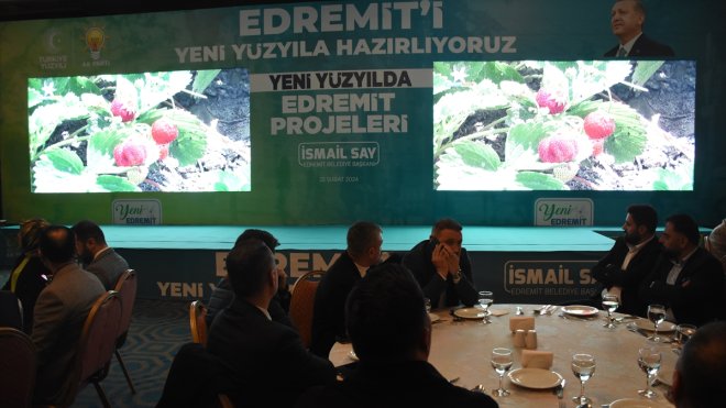 AK Parti Edremit Belediye Başkan Adayı Say, projelerini anlattı