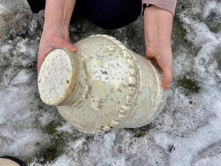 Aylarca toprak altında bekletilen peynirler sofraları süsledi4