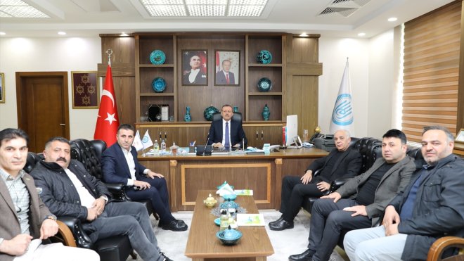 BİTSİAD Başkanı Demirkanoğlu Rektör Elmastaş'ı ziyaret etti