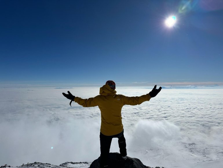 Dondurucu soğukta 4 gün boyunca Ağrı Dağı