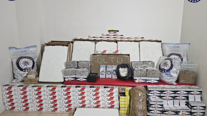 Erzurum'da 86 bin 76 makaron ele geçirildi