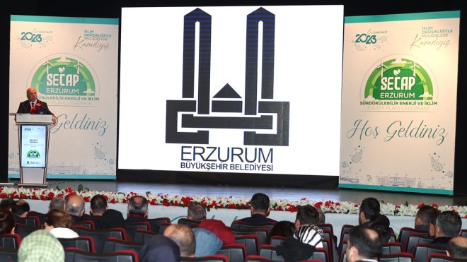 Erzurum'da "Sürdürülebilir Enerji ve İklim Eylem Planı Lansmanı" yapıldı