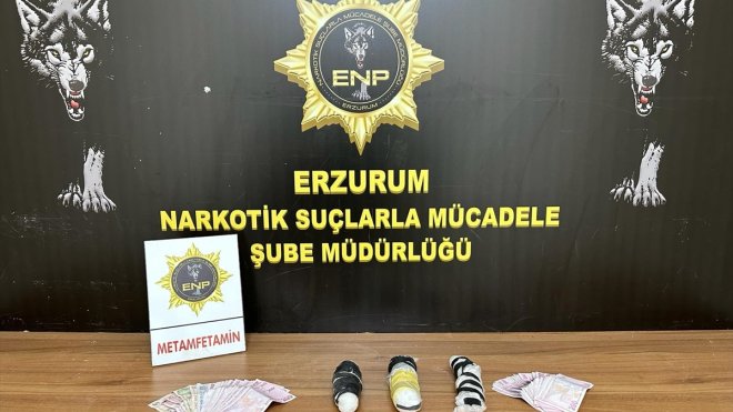 Erzurum'da uyuşturucuyla yakalanan zanlı tutuklandı