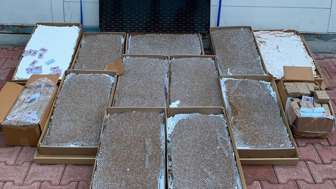 Malatya'da 821 bin 800 makaron ele geçirildi