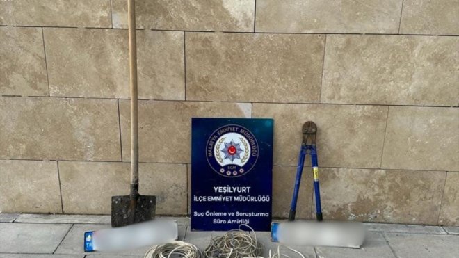 Malatya'da ATM kablosu çalan zanlı tutuklandı