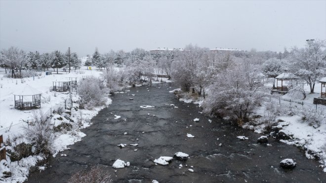İnci Kefali Tabiat Parkı beyaza büründü