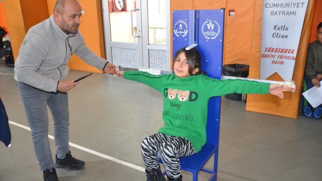 Yüksekova'da yetenekli sporcular keşfediliyor