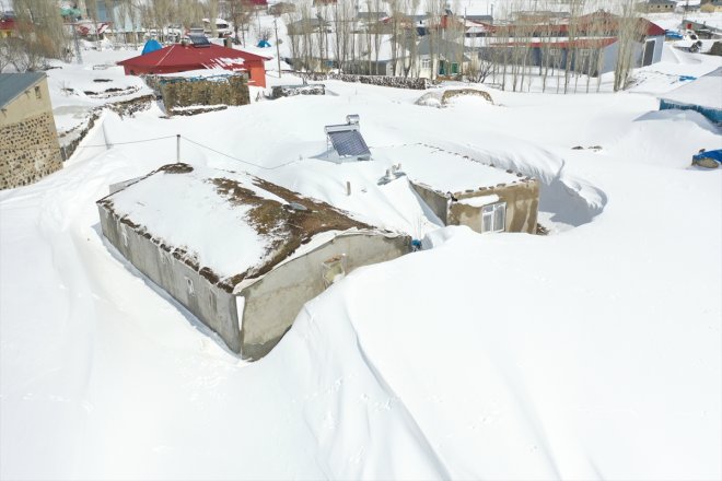 kara köylerinde yaşanıyor kış Ağrı