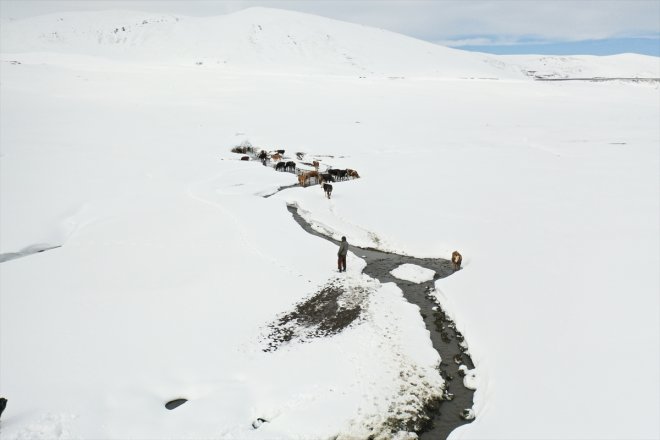 baharda köylerinde kış Ağrı