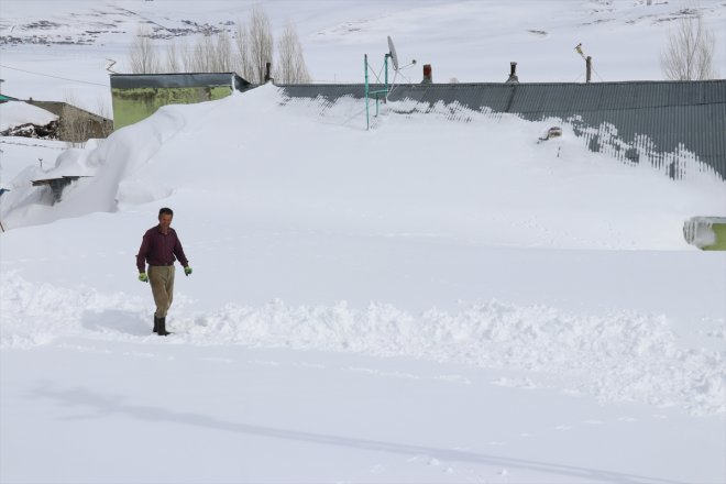 yaşanıyor kara baharda kırsal kış Ağrı