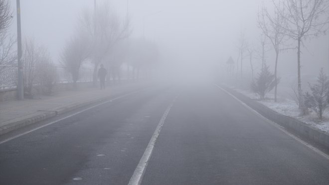 Erzurum, Ardahan ve Kars'ta kar yağışı ve soğuk hava etkili oluyor