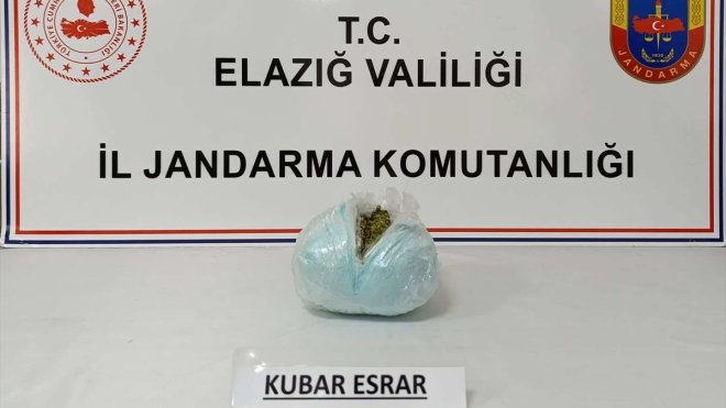 Elazığ'da uyuşturucu operasyonunda 1 şüpheli yakalandı