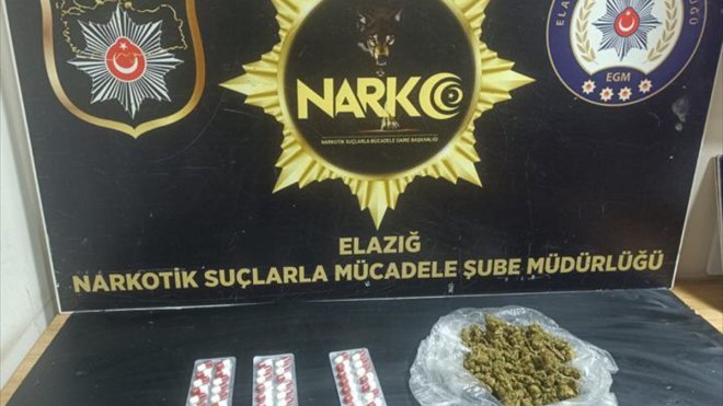 Elazığ'da uyuşturucu operasyonunda yakalanan 5 şüpheliden 1'i tutuklandı
