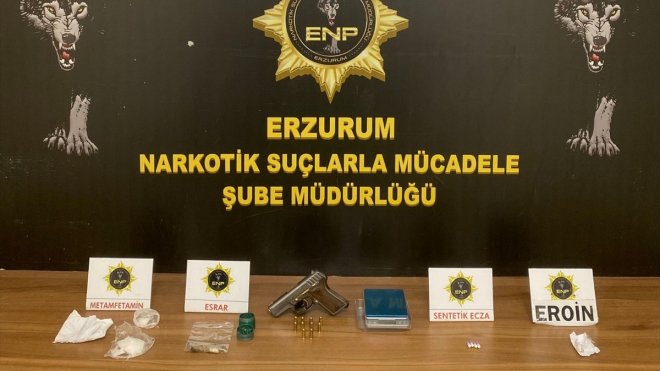 Erzurum'da uyuşturucu operasyonunda 4 zanlı tutuklandı