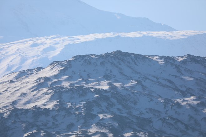 IĞDIR Ağrı beyaza büründü yağışıyla Dağı - kar 3