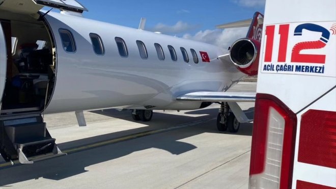 Kalp yetmezliği olan bebek ambulans uçakla Van