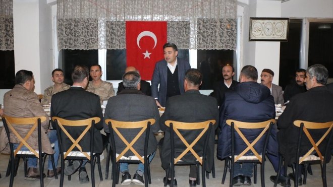 Kaymakam Özçelik, şehit aileleri ve gazilerle iftarda bir araya geldi