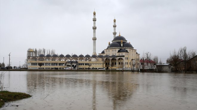 Muş'ta etkili olan sağanak bu baskınlarına neden oldu