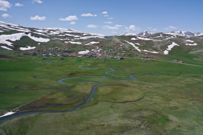 kar görüntülendi Ağrı