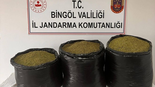 Bingöl'de 53 kilo 500 gram esrar ele geçirildi
