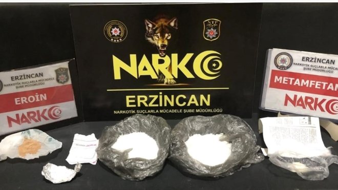 Erzincan'da araçta uyuşturucuyla yakalanan zanlı tutuklandı