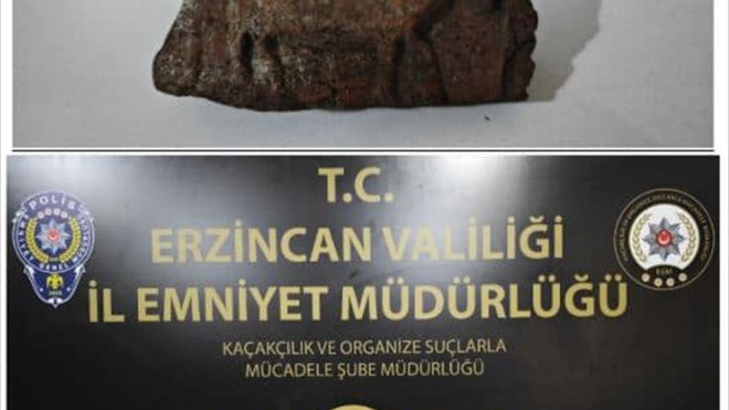 Erzincan'da tarihi eser kaçakçılığı operasyonunda 2 şüpheli yakalandı