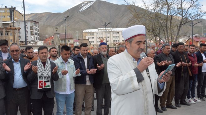 Hakkari ve Van'da İsrail'in Gazze'deki saldırıları protesto edildi