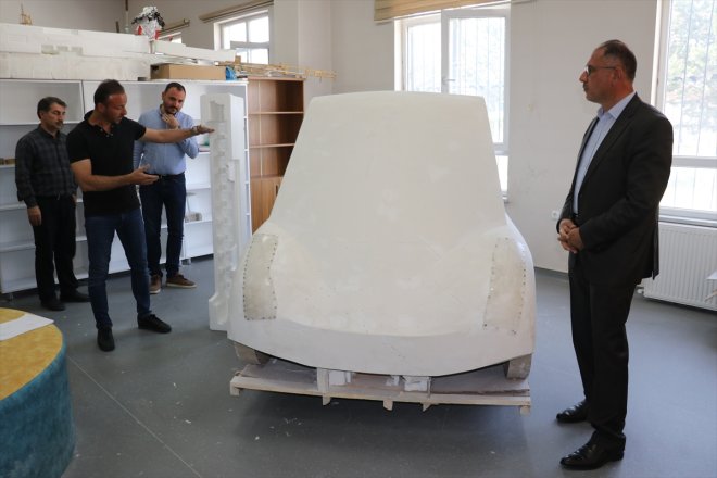 elektrikli atık malzemelerden - araç Öğretmenler AĞRI üretti 2