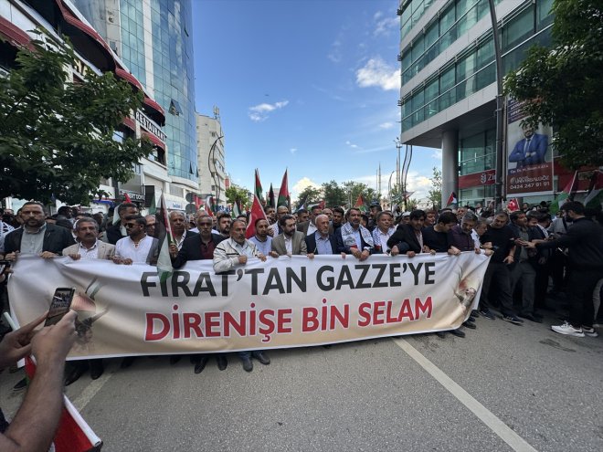 Elazığ'da "Büyük Gazze Yürüyüşü ve Mitingi" yapıldı
