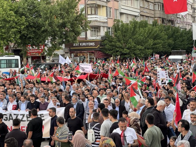 yapıldı Büyük ELAZIĞ Gazze - Yürüyüşü Mitingi ve 5