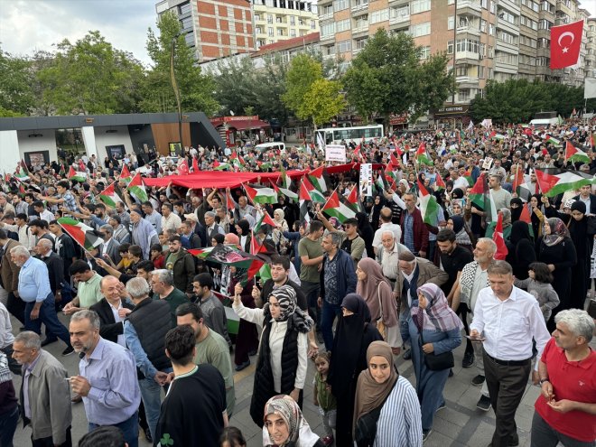 Gazze ve ELAZIĞ Büyük Mitingi - Yürüyüşü yapıldı 7