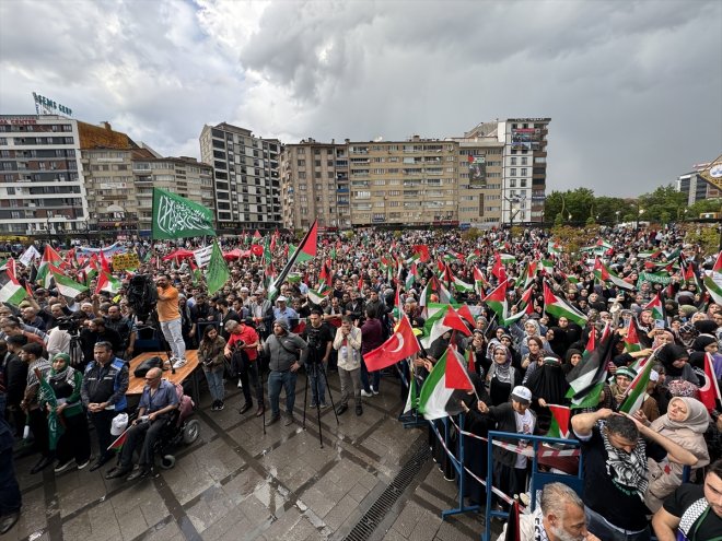 Mitingi Gazze - ELAZIĞ Yürüyüşü ve Büyük yapıldı 10