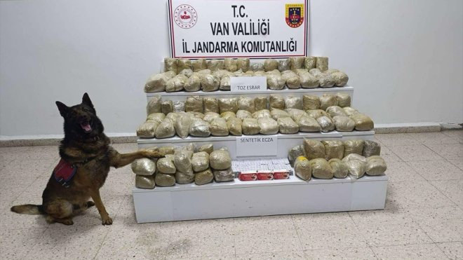 Van'da geçen hafta 129 kilo 662 gram uyuşturucu ele geçirildi