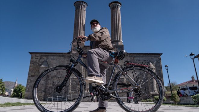 62 year old Yildirim cycles approximately 20 kilometers a day for a healthy life1