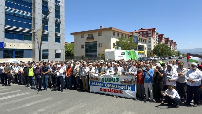 Bingöl'de İsrail'in Gazze'ye saldırıları protesto edildi