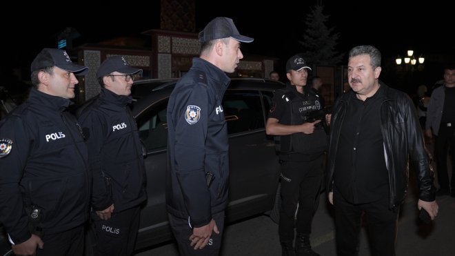 Erzurum'da 200 polisin katılımıyla "huzur" uygulaması yapıldı