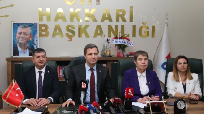 CHP Genel Başkan Yardımcısı Şahbaz Hakkari'de konuştu: