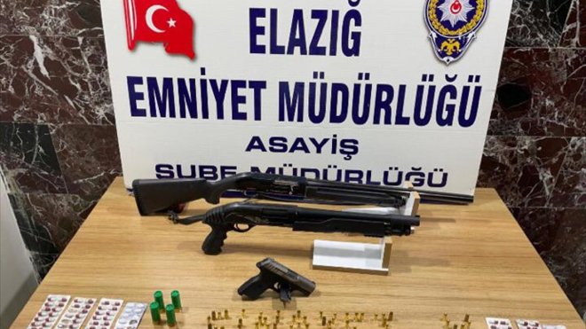 ELAZIĞ - Asayiş operasyonlarında yakalanan 8 zanlı tutuklandı1