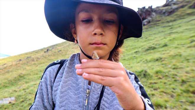 yapan zirve tırmanış yaşında - hedefliyor Fatma, Dağı