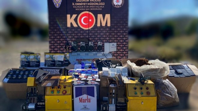 Erzurum'da kaçakçılık operasyonunda 2 zanlı tutuklandı