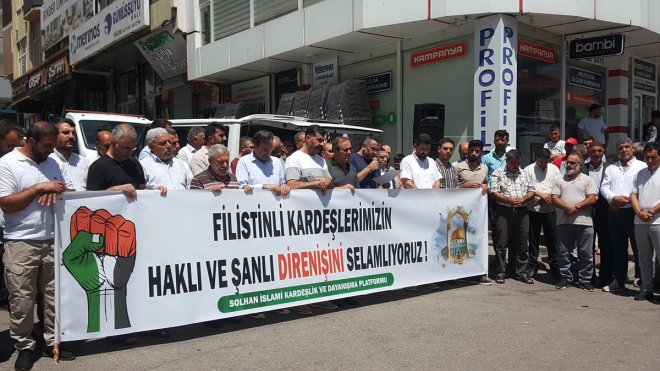Heniyye suikastı Solhan'da basın açıklamasıyla protesto edildi