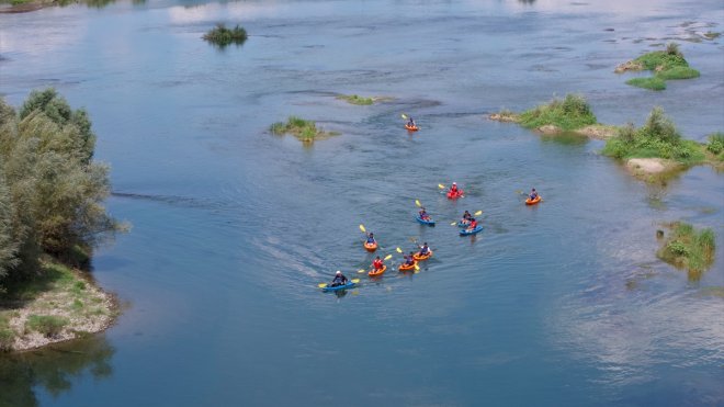 Bingöl'de koruma altındaki çocuklara yönelik kano etkinliği düzenlendi