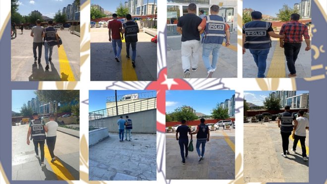 Elazığ'da çeşitli suçlardan aranan 99 hükümlü yakalandı