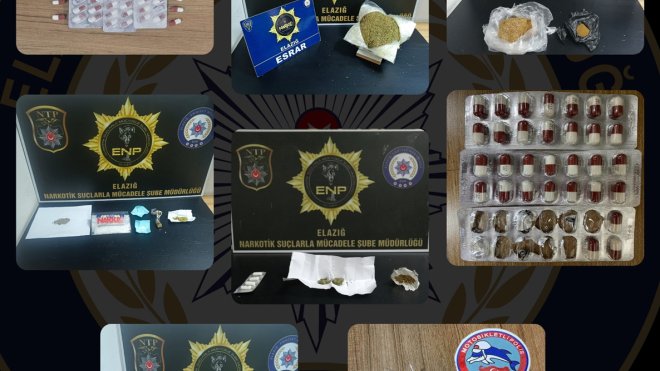 Elazığ'da uyuşturucu operasyonunda yakalanan 6 şüpheli tutuklandı
