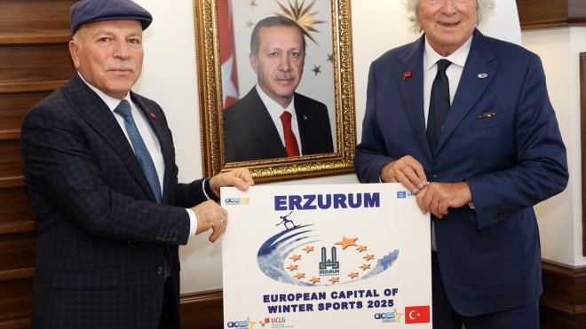 Erzurum, 2025 yılı "Avrupa Kış Sporları Başkenti" seçildi