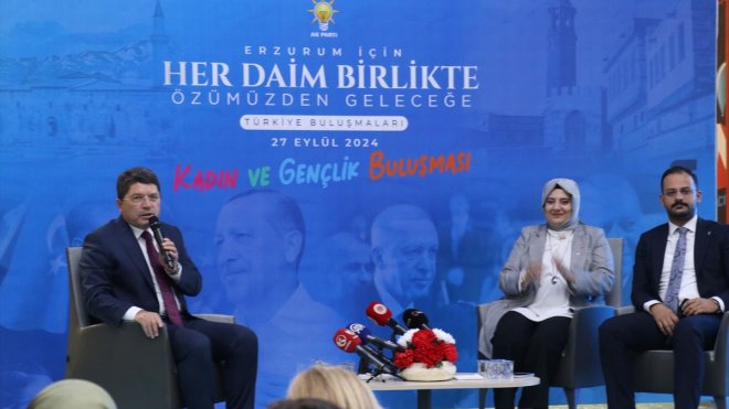 ERZURUM - Bakan Tunç: Yeni bir anayasa ile yolumuza devam etmek istiyoruz1