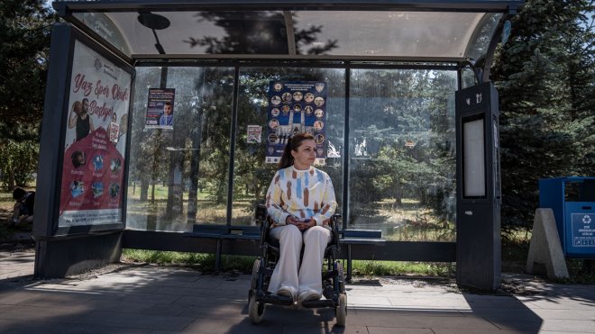 Erzurum'da engelli bireyler, "mobil uygulama" sayesinde engelsiz yolculuk yapıyor